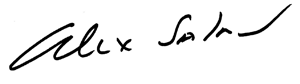 Alex Salmon Signature